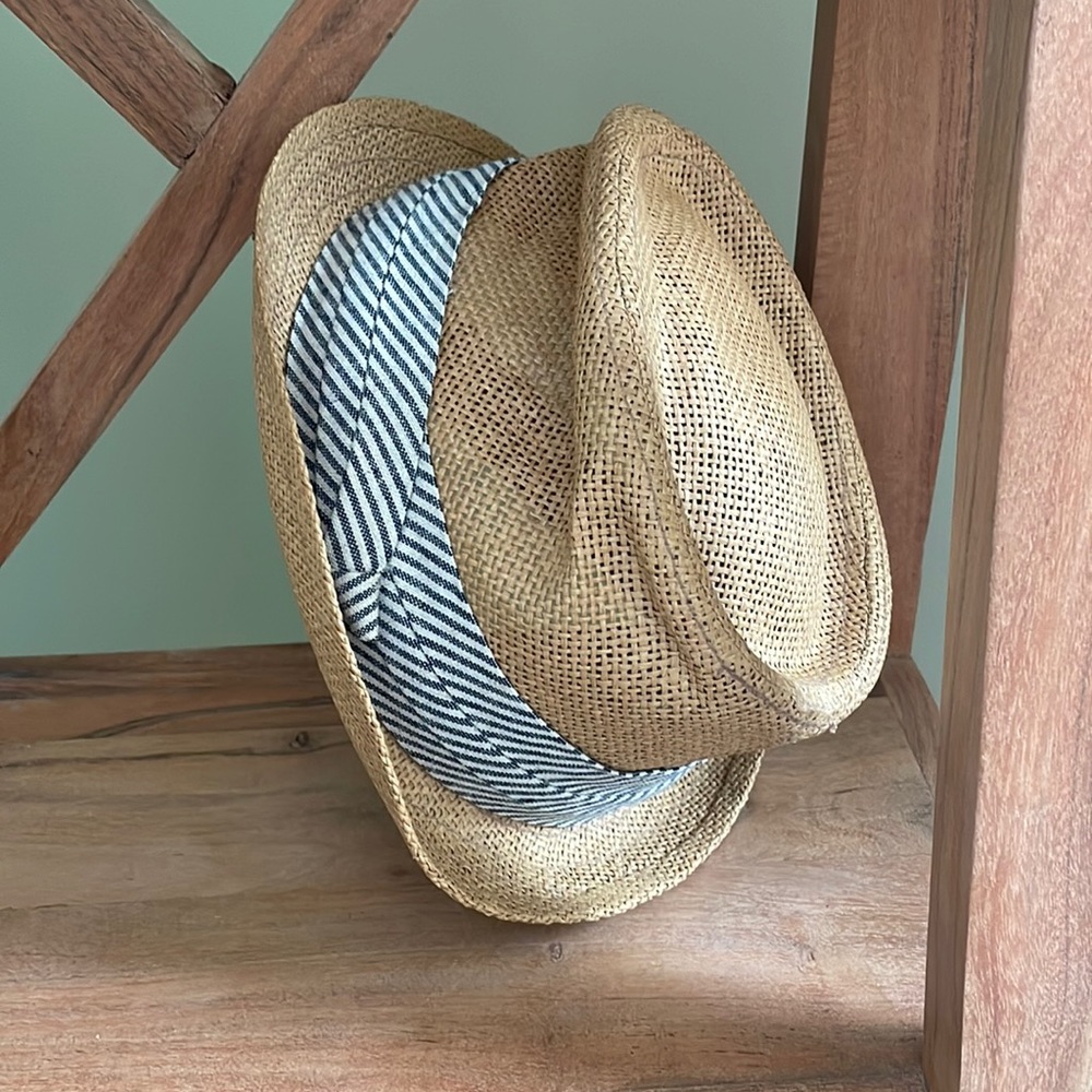 J Crew Style 40692 100% Paper Straw Panama Hat Tan Size S/M